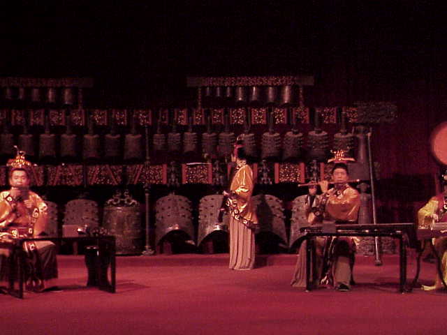    Classic Chinese musicians, bells,  Wuhan Museum    